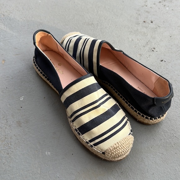 Kate Spade Striped Navy espadrilles size 9.5 - Picture 7 of 8